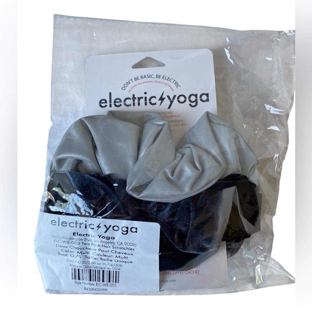 Electric Yoga Two Pack Hair Scrunchies New